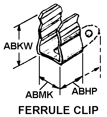 FERRULE CLIP style nsn 5999-01-075-7367