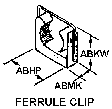 FERRULE CLIP style nsn 5999-01-004-4043