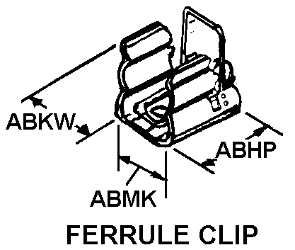 FERRULE CLIP style nsn 5999-01-075-7367