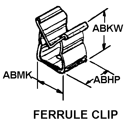 FERRULE CLIP style nsn 5999-00-738-8580