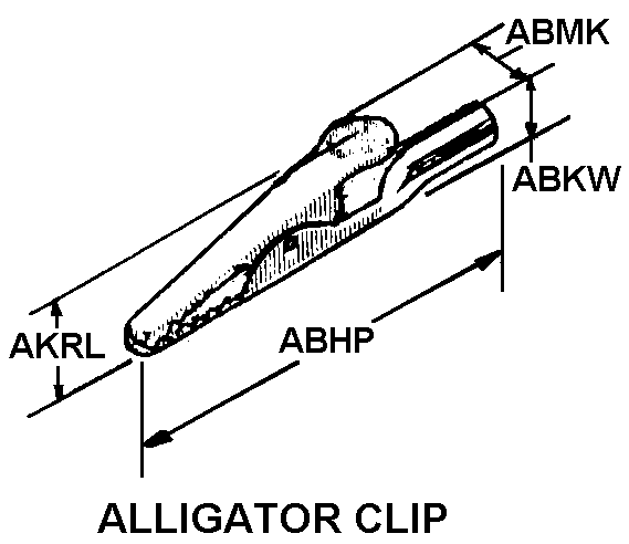 ALLIGATOR CLIP style nsn 5999-01-573-6062