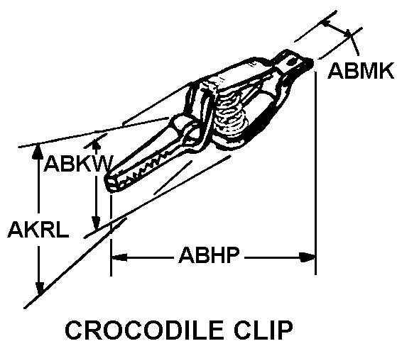 CROCODILE CLIP style nsn 5999-00-539-4434