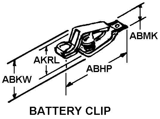 BATTERY CLIP style nsn 5999-01-061-5970
