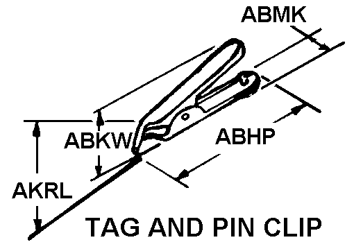 TAG AND PIN CLIP style nsn 5999-01-090-6717