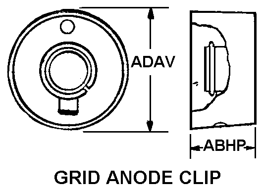 GRID ANODE CLIP style nsn 5999-01-162-4622