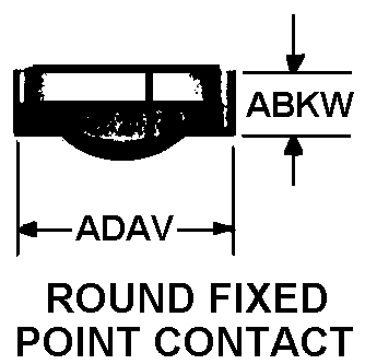 ROUND FIXED POINT CONTACT style nsn 5999-00-445-6255