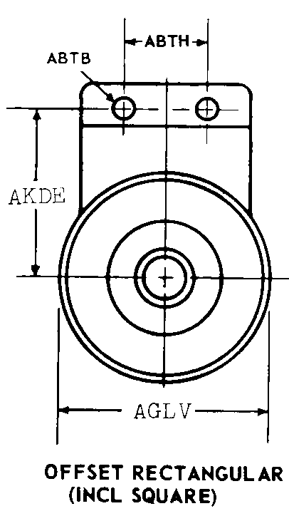 OFFSET RECTANGULAR (INCL SQUARE) style nsn 2920-00-185-9863