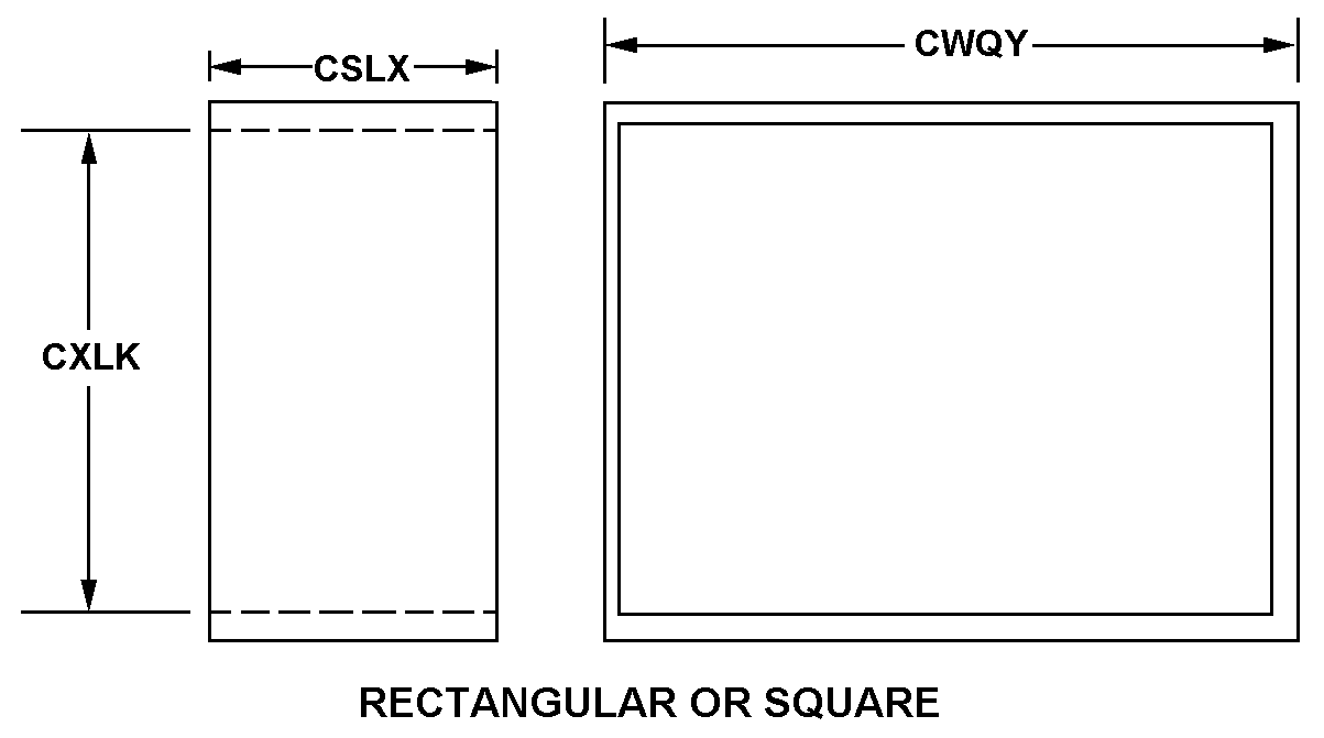 RECTANGULAR OR SQUARE style nsn 4520-01-505-2090