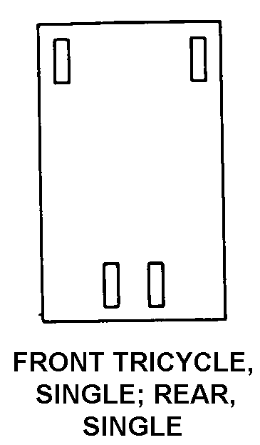 FRONT TRIYCYCLE, SINGLE, REAR, SINGLE style nsn 4940-01-053-0570