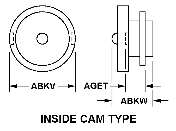 INSIDE CAM TYPE style nsn 2930-00-008-1759
