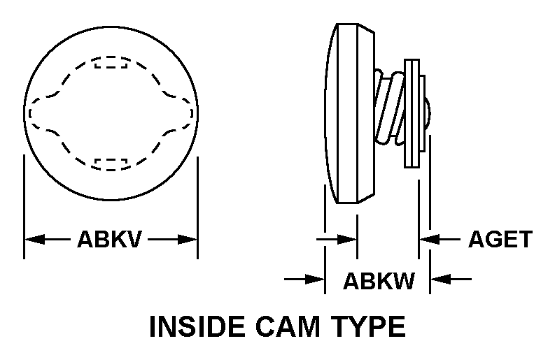 INSIDE CAM TYPE style nsn 2590-00-394-2574