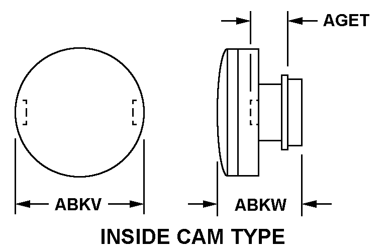 INSIDE CAM TYPE style nsn 2930-00-961-1509