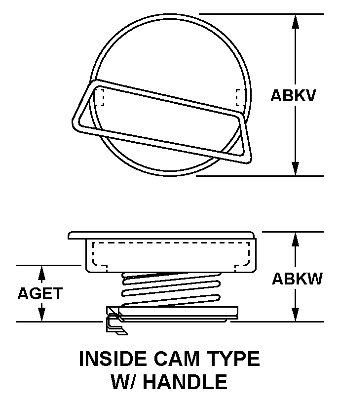 INSIDE CAM TYPE W/ HANDLE style nsn 2930-00-440-4891