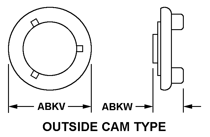 OUTSIDE CAM TYPE style nsn 2590-00-738-6975