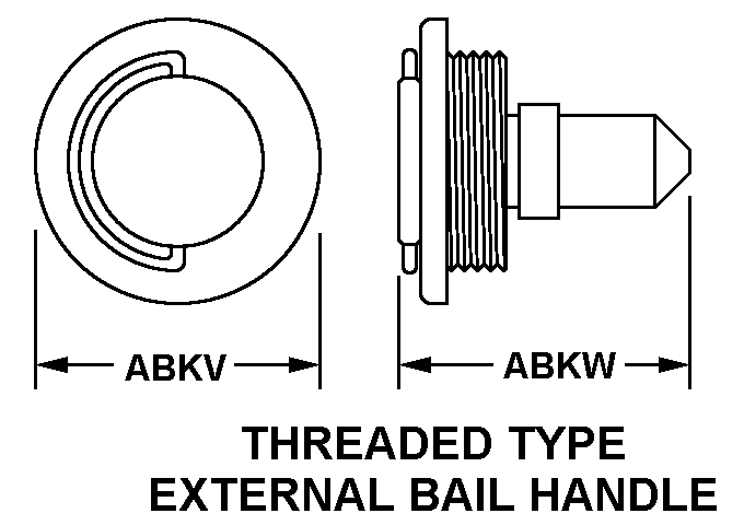 THREADED TYPE-EXTERNAL BAIL HANDLE style nsn 2930-01-169-1957