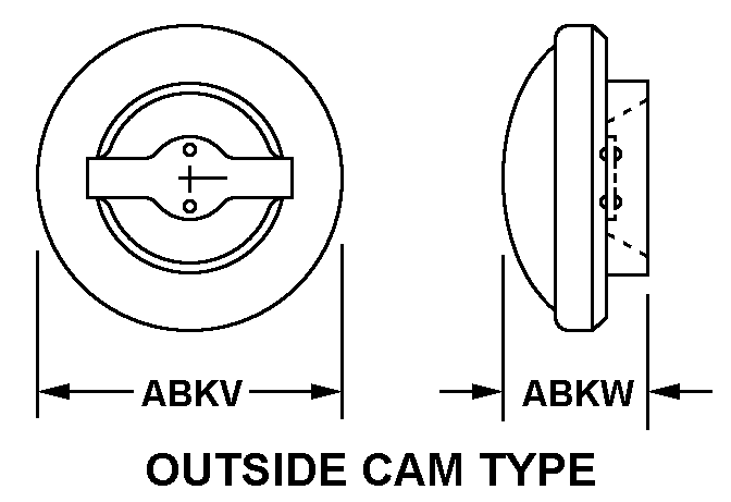 OUTSIDE CAM TYPE style nsn 2590-00-738-6975