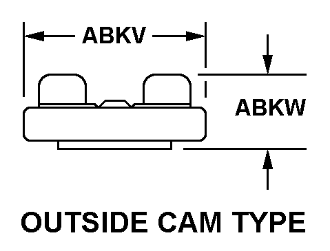 OUTSIDE CAM TYPE style nsn 1560-00-627-1421