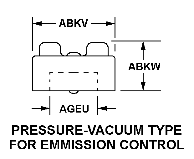 PRESSURE-VACUME TYPE FOR EMISSION CONTROL style nsn 2590-01-160-1047