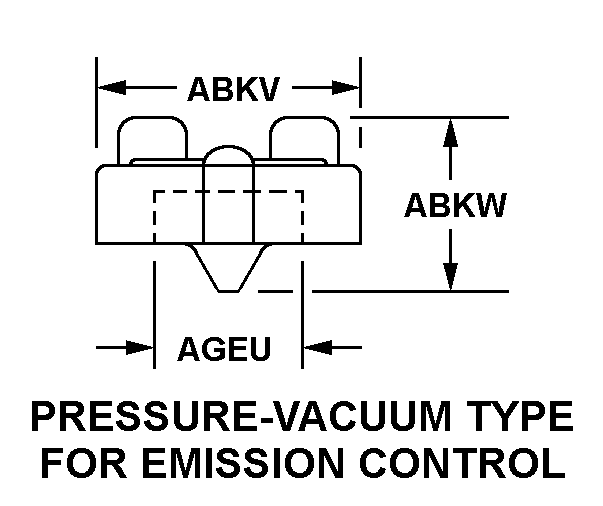 PRESSURE-VACUUM TYPE FOR EMISSION CONTROL style nsn 2590-01-184-9440