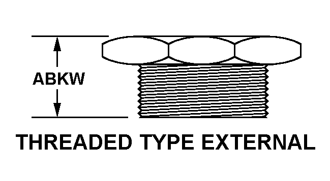 THREADED TYPE EXTERNAL style nsn 2590-01-018-2221