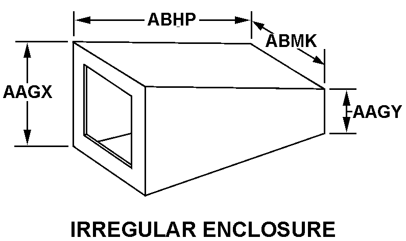 IRREGULAR ENCLOSURE style nsn 5965-01-511-1023