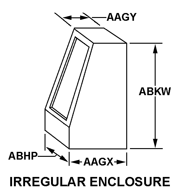 IRREGULAR ENCLOSURE style nsn 5965-01-516-9960