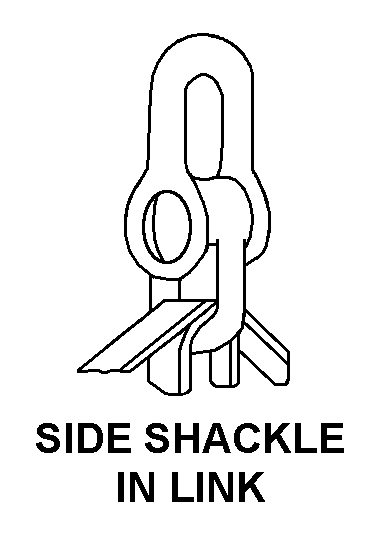 SIDE SHACKLE IN LINK style nsn 3940-01-446-6649