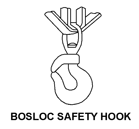 BOSLOC SAFETY HOOK style nsn 3940-01-338-5865