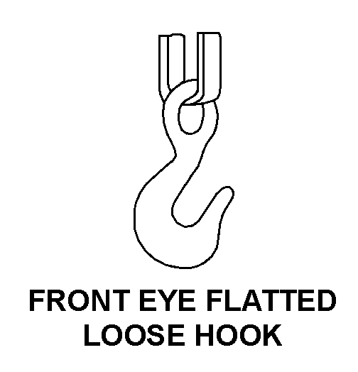 FRONT EYE FLATTED LOOSE HOOK style nsn 3940-01-241-9957