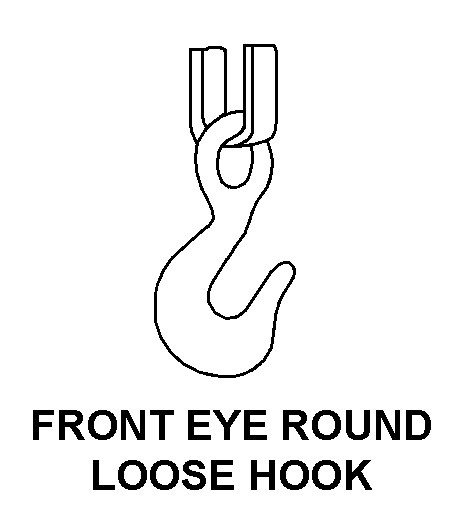 FRONT EYE ROUND LOOSE HOOK style nsn 3940-00-222-8457