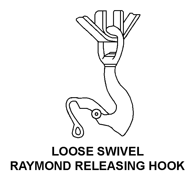 LOOSE SWIVEL RAYMOND RELEASING HOOK style nsn 3940-00-926-3735