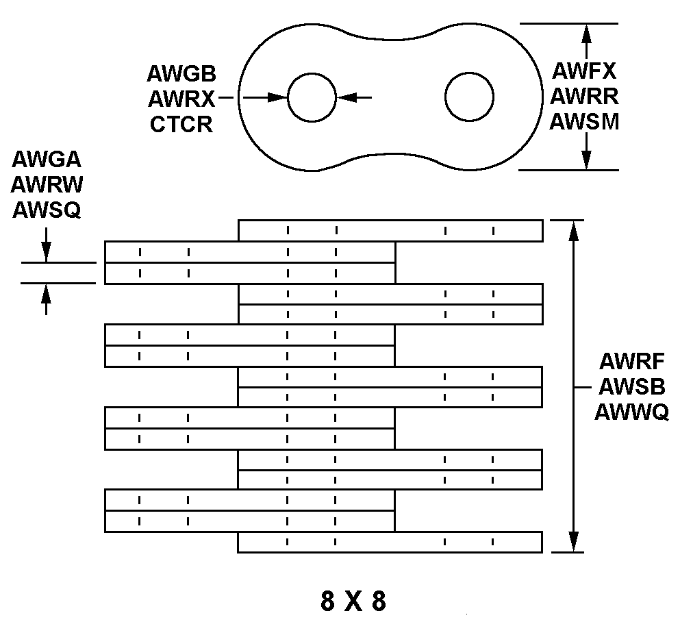 8 X 8 style nsn 3020-01-256-9079