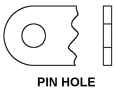 PIN HOLE style nsn 3020-00-629-2182