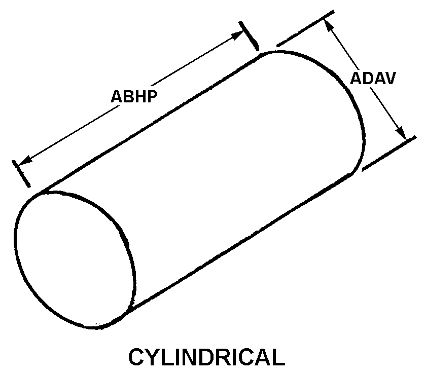 CYLINDRICAL style nsn 6625-01-036-5741