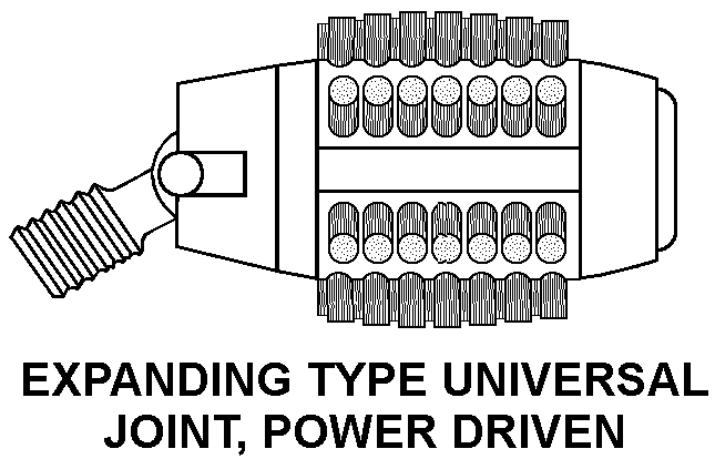 EXPANDING TYPE UNIVERSAL JOINT, POWER DRIVEN style nsn 5130-00-174-3226