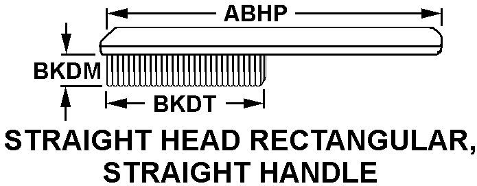 STRAIGHT HEAD RECTANGULAR, STRAIGHT HANDLE style nsn 7920-00-489-4418