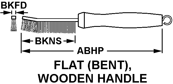 FLAT (BENT), WOODEN HANDLE style nsn 1015-00-523-0374