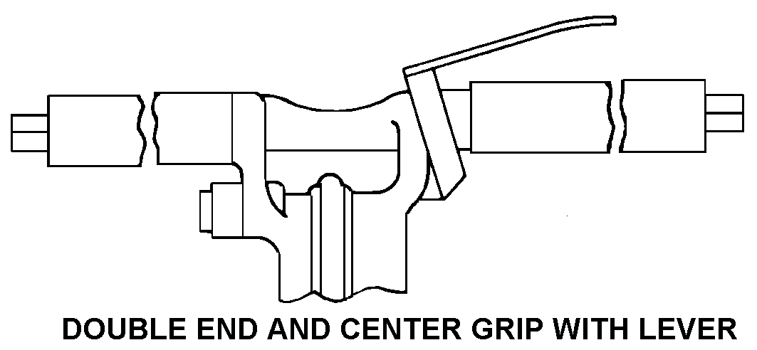 DOUBLE END AND CENTER GRIP WITH LEVER style nsn 3820-00-077-1267