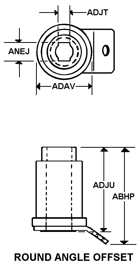 ROUND ANGLE OFFSET style nsn 5977-00-267-7435