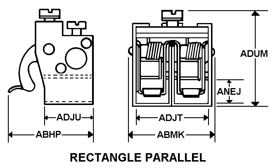 RECTANGLE PARALLEL style nsn 5977-00-369-9720