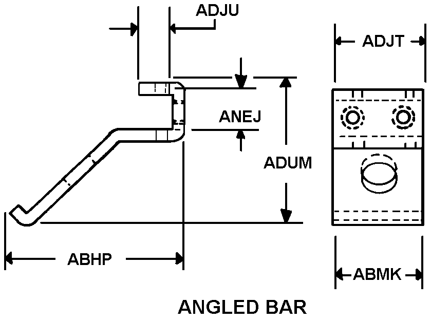 ANGLED BAR style nsn 5977-01-548-7386