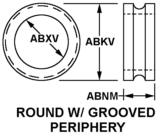 ROUND W/GROOVED PERIPHERY style nsn 3040-00-517-3048