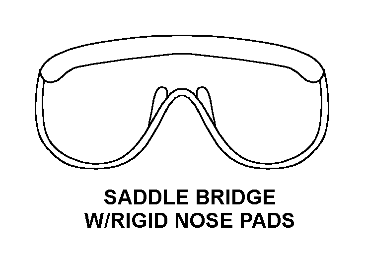 SADDLE BRIDGE WITH RIGID NOSE PADS style nsn 6540-01-616-5641