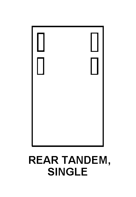 REAR TANDEM, SINGLE style nsn 2330-01-071-4955