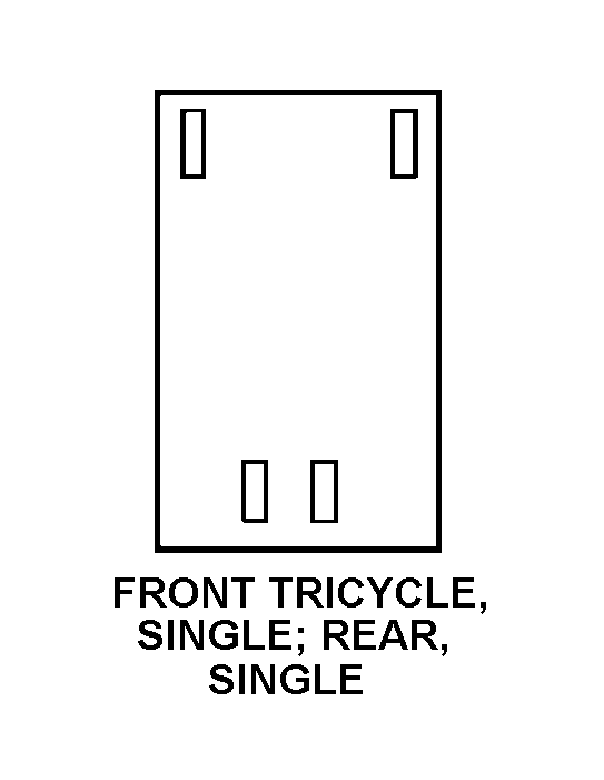 FRONT TRICYCLE, SINGLE, REAR, SINGLE style nsn 2330-00-294-8889