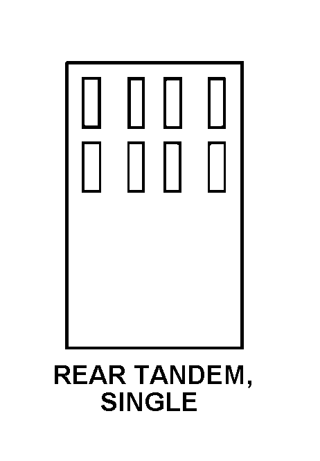 REAR TANDEM, SINGLE style nsn 2330-01-384-4157
