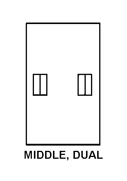 MIDDLE, DUAL style nsn 2330-01-616-6615