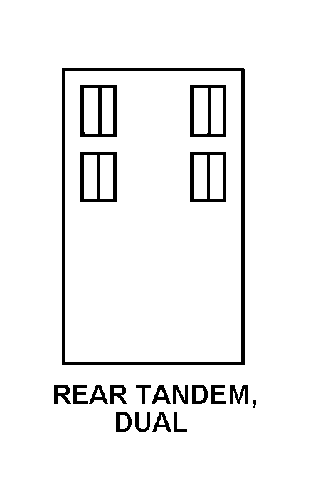 REAR TANDEM, DUAL style nsn 2330-00-351-9916