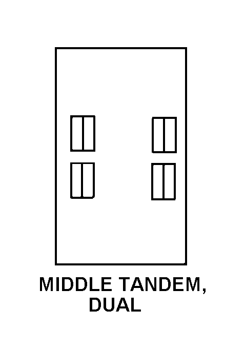 MIDDLE TANDEM, DUAL style nsn 2330-01-502-4592