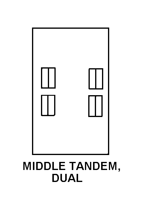 MIDDLE TANDEM, DUAL style nsn 2330-00-103-4839